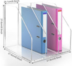 WYFHLPMMA Acrylic Paper Tray Stackable Letter Organizers, Clear Paper Tray Desk Organizer, 3-Tier, Desk A4 File Holder for Office Document Desktop File Tray-2pack