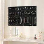 Neatsure Large Cork Board for Wall, Black Felt Bulletin Board with Pushpins, 36" x 24" 6 Panels Wall Tiles, Tack Push Pin Boards for Office