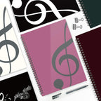 MAXCURY Blank Sheet Music Composition Manuscript Staff Paper Art Music Notebook Black 100 Pages 26x19cm (Pink/Grey Green)
