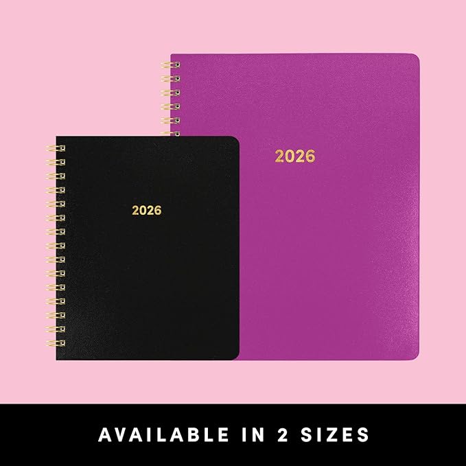 PAPERAGE 2026 Weekly & Monthly Planner, 12 Months (January 2026 - December 2026), 6.6 in x 8.1 in, Spiral Bound 2026 Planner with Weekly, Monthly & Yearly Views, Note Pages & Inner Pocket – Sage Green