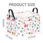 FUULOXE Storage Bin for Shelves Rectangle Closet Baskets Foldable Box with Handles Storage Bins, Storage Boxes for Home Office Car Dormroom
