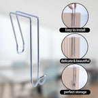 LIGHUFEIC 5 Pack Wire Cubicle Hook,Cubicle Accessories Wall Hangers for Clothing Mirrors, Pictures, Hats, and Bags in Office Cubicles Panels Cubicle Hooks(slive)