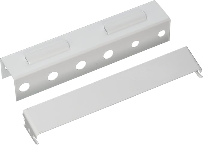 Wall Control Screwdriver Holder Bracket Slotted Metal Pegboard Accessory Slotted Tool Board - White