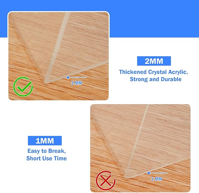 COYMOS 12 Pack Acrylic Sign Holder 8.5 x 11 Slant Back Acrylic Stands for Display Plexiglass Clear Acrylic Display Stands for Ad Frame, Picture Photo Frames, Promotions, Restaurants, Office, Store
