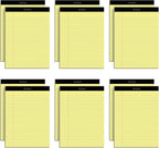 Oxford Premium Legal Pads, 12 Pack, Premium Note Pads, 50 Legal Rule 8.5" x 11" Sheets, Canary Yellow Paper with Firm Back, Professional Legal and Office Notepads