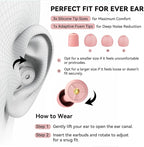AuralProtek Ear Plugs for Sleeping Noise Cancelling, 24-30dB Ear Plugs for Noise Reduction, Hearing Protection, Silicone Soft Reusable EarPlugs for Sleep, Concert, Focus with Case & 4 Pair Eartips