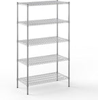Regal Altair 21" Deep x 42" Wide x 74" Height Wire Shelving Kit | 5-Tier | NSF Commercial Storage Rack Unit