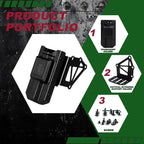 Tourniquet Holder for Gun Holster, Tactical Tourniquet Holder Adapter Mount, Police Gear Accessories with QLS Kit for 3-Hole Holster