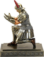 HDMbigmi Roman Legion Soldier Knight Pen Holder Pen Stand Desk Organizers and Accessories for Office and Home(Bronze)
