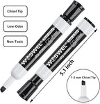WOSWEL Dry Erase Markers Bulk, Chisel Tip Whiteboard Markers, Low Odor Thick Dry Markers, 100 Black Color for Teachers, Classroom, Office & Home Use