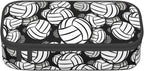 HKHEHOP Volleyball Ball Pattern Pencil Case Big Capacity Storage Pencil Pouch Stationery Bags With Zipper Portable Pen Holder Box Organizer For Boys Girls Teens Student College School Office Supplies