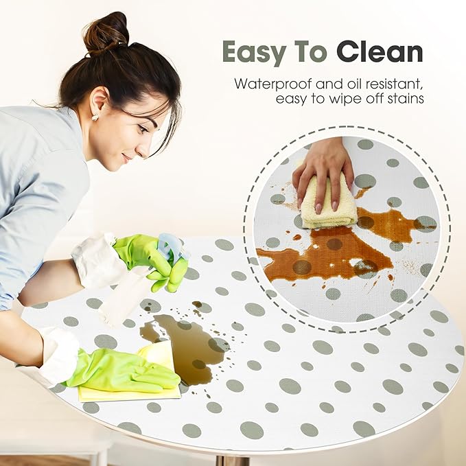 ALIUNI Drawer and Shelf Liner, Non-Slip Kitchen Cabinet Liners Non-Adhesive Thick Strong Grip Waterproof Washable Mats Protect Dresser Shelves Cupboard Bathroom Cabinets, Polka Dot, 12 in X 10 FT