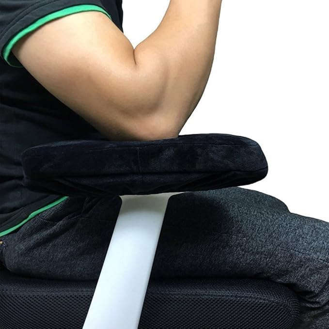 Sunnors Chair Armrest Pads,Memory Foam Office Chair Arm Covers and Elbow Pillow for Elbows and Forearms Pressure Relief(Set of 2)