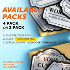 Custom Decorative Outdoor Metal Signs, Personalized Aluminum, Waterproof Made In USA, Silver 24x24