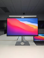 BenQ ScreenBar Pro LED Monitor Light Bar (Silver)- Ultrawide Lighting, Motion Sensor, Adjustable Brightness/Color Temperature, Eye-Care USB-C Monitor Lamp, No Glare, Curved Monitors, Monitor accessory