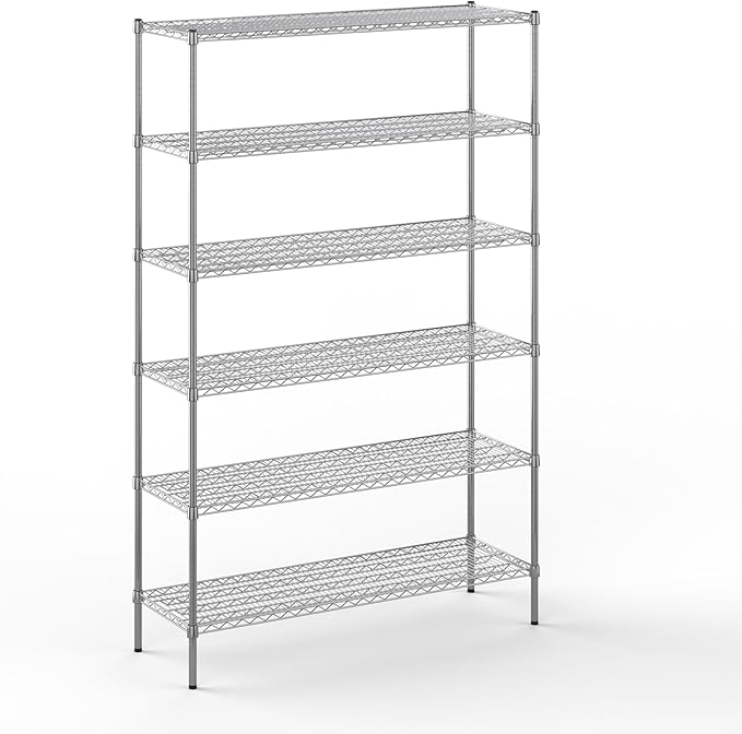 Regal Altair 18" Deep x 54" Wide x 86" Height Wire Shelving Kit | 6-Tier | NSF Commercial Storage Rack Unit