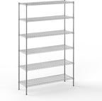 Regal Altair 18" Deep x 54" Wide x 86" Height Wire Shelving Kit | 6-Tier | NSF Commercial Storage Rack Unit