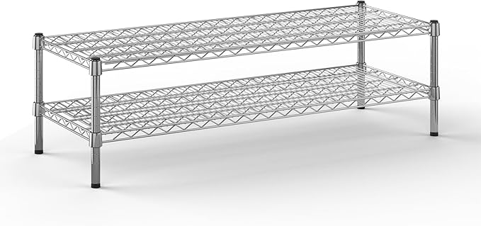 Regal Altair 18" Deep x 48" Wide x 14" Height Wire Shelving Kit | 2-Tier | NSF Commercial Storage Rack Unit
