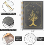 2026 Planner 8.5 x 11, Large Weekly Monthly Planners with Tabs, A4 Spiral Bound Daily Calendar 2026 Planner, 12 Month Agenda from Jan. to Dec., Flexible Cover Appointment Book(Tarrow Tree)