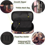 Pardick Pencil Case，Horse Lavender Big Capacity Pencil Pouch Coin Pouch Stationery Organizer For Teen School