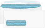 Aimoh #10 Single Left Window Security Tinted Envelopes, Gummed Closure, Size 4-1/8 X 9-1/2 inches, 24 LB - 1000 Count (35310-1000)