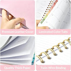 Forvencer 2026 Planner Weekly and Monthly, Jan 2026 -Dec 2026, Vegan Leather Cover Calendar Planner, 8.5" x 11" Agenda with Color Tabs, Inner Pocket, Spiral, 2026 Planner for Office School Supplies