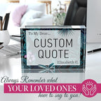 Custom Acrylic Sign Personalized, Custom Desk Name Plate, 18 Styles, (5"x7"), With Gift Box, USA Made by Acryluxe. (Bouquet)