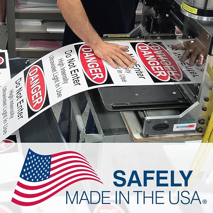 Custom OSHA Style Caution Sign 12" x 18" Plastic Sign, Customizable "Your Text Here", by AccuformNMC Made in USA