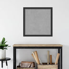 Amanti Art Black Framed Magnetic Board 27x27 Medium Vision Board for use with Magnets, 100% Metal Sheet to Display Items as Office Decor or for Home Organization in mudroom, Kitchen or Kids Room