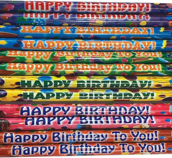 Raymond Geddes Birthday Number 2 Pencils For Kids (Pack of 144)
