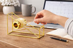 Gold Desktop Tape Dispenser Metal Wire Tape Holder