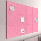 Baysola Large Cork Boards for Walls – 48" x 36" Self Adhesive Felt Wall Tiles, Ideal for Office Wall Organizing Bulletin Board, Easy to Install Cork Boards Felt Board
