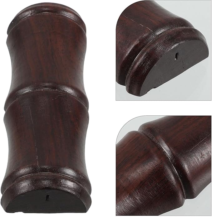 CAXUSD Chinese Brush Holder Pen Rest with Black Rosewood Design, Wooden Calligraphy Brush Stand Desk Pen Holder for Office and Painting Tools