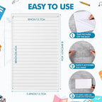 Outus Self Adhesive Shop Ticket Holders Clear Plastic Sleeves Adhesive Pockets Work Order Job Ticket Holders for Home Office Posting Signs