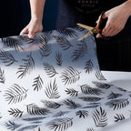 Leaf Shelf Liner for Kitchen Cabinets Non-Adhesive Drawer Liner Non-Slip Refrigerator Liner Waterproof Fridge Pad Cupboard Mat
