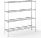 Regal Altair 14" Deep x 54" Wide x 54" Height Wire Shelving Kit | 4-Tier | NSF Commercial Storage Rack Unit