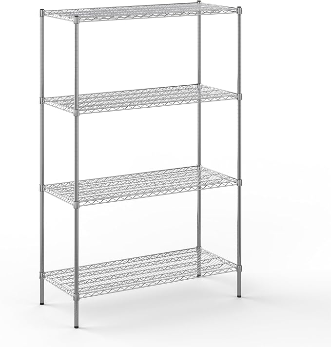 Regal Altair 21" Deep x 48" Wide x 74" Height Wire Shelving Kit | 4-Tier | NSF Commercial Storage Rack Unit