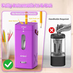 AFMAT Electric Pencil Sharpener, Fully Automatic Pencil Sharpener, Auto in & Out, Rechargeable Hands-Free Sharpeners for Jumbo & Colored Pencils (6.5-12mm), Portable for Home/Classroom/Office PSC6