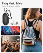 Hearprotek Concert Ear Plugs, 2Pairs Reusable high Fidelity Musician Ear Plugs for Concerts Loud Music-Noise Reduction Ear Protection earplugs for Rave,Festival,Music,Tinnitus Relief