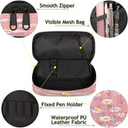 Pardick Flower Daisy Pencil Case，Big Capacity Pencil Pouch Coin Pouch Stationery Organizer For Teen School