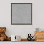 Amanti Art Grey Framed Magnetic Board 17x17 Small Vision Board for use with Magnets, 100% Metal Sheet to Display Items as Office Decor or for Home Organization in mudroom, Kitchen or Kids Room