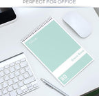 Alitte Steno Pads Spiral 6x9-24 Pack Pastel Colors - Perfect for Work, School, and Home Use, Easy Tear-Off Pages, Gregg ruled, White Paper - No Ink Bleeds - 80 Sheets