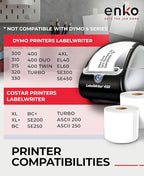enKo (24 Rolls, 7,200 Labels) Address, Shipping & Barcode Labels 30256 (2-5/16 x 4") Compatible for Dymo LabelWriter