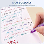 ParKoo 26 Colors Erasable Gel Pens, Retractable Erasable Pens Fine Point (0.7), Make Mistakes Disappear, Assorted Color Inks for Writing Drawing Coloring Planner