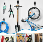GeeWatom Garage Storage Utility Hooks，Garage Garden Tool Organizer，Steel Wall Mount Hooks, Large Garden U Hooks （2 Pack）