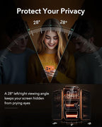 ESR Accessory Glass by Corning™ 3 Pack 9H+ Glass for iPhone 17 Pro Privacy Screen Protector, with AR Anti-Reflective Technology, Military Grade Shatterproof & Durable with UltraFit Tray