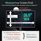 Mao Yeye [2 Pack] Magnetic Hanging 31.5 Inch Computer Privacy Screen for 16:9 Aspect Ratio Widescreen Monitor, Removable Eye Protection Anti Glare Blue Light Computer Monitor Privacy Filter
