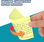 Chell Extra Heavyweight Index Cards 3x5 Inch, No Bleed-Through, 200 Count, Ruled Front and Blank Back, 80 lb. Cover Weight, Pastel Colors