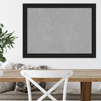 Amanti Art Black Framed Magnetic Board 23x31 Medium Vision Board for use with Magnets, 100% Metal Sheet to Display Items as Office Decor or for Home Organization in mudroom, Kitchen or Kids Room