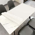 Zinkooat Leather Table Cover,1.8mm Thick,42x66 Inch Table Protector,Table Protector for Dining Room Table,Dining Table Cover,Table Cover Protector,Table Pad,White Table Cover(White+White,42x66)